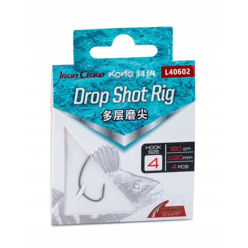 IRON CLAW Kona Drop Shot Rig L40602 Gr.1 0,22mm