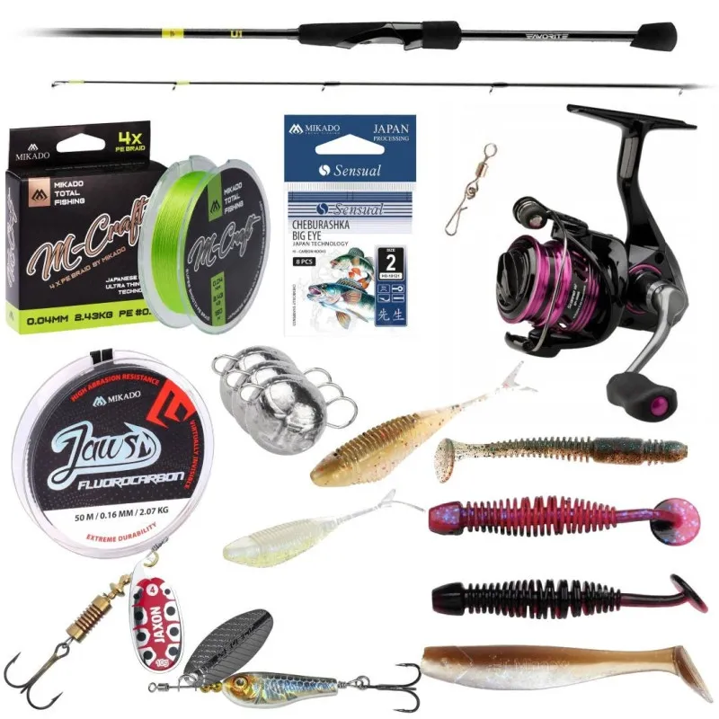 Zestaw spinningowy NA OKONIA nr.2 ACTIVE - dla aktywnych wędkarzy