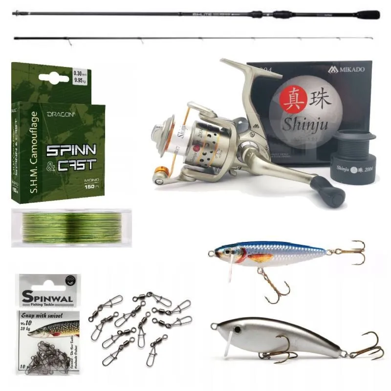 Zestaw spinningowy NA BOLENIA START - dla początkujących