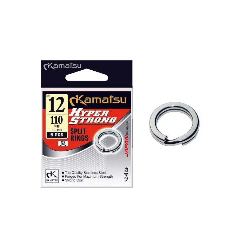 KÓŁKA ŁĄCZNIKOWE KAMATSU HYPER STRONG 10 SZT K-2199/7 Srebrne