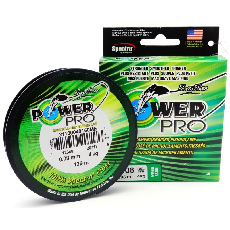 Plecionka Shimano Power PRO 0.08 135M 4KG/9LB MOSS GREEN PPBI13508MG