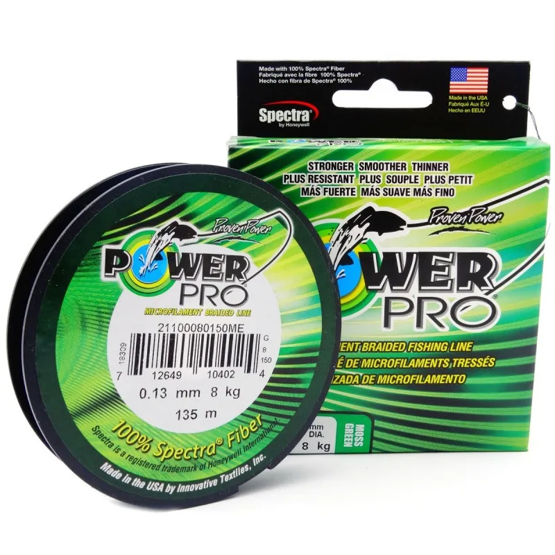 Plecionka Shimano Power PRO 0.13 135M 8KG/18LB MOSS GREEN PPBI13513MG