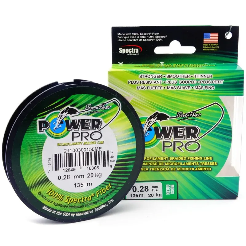 Plecionka Shimano Power PRO 0.28 135M 20KG/44LB MOSS GREEN PPBI13528MG