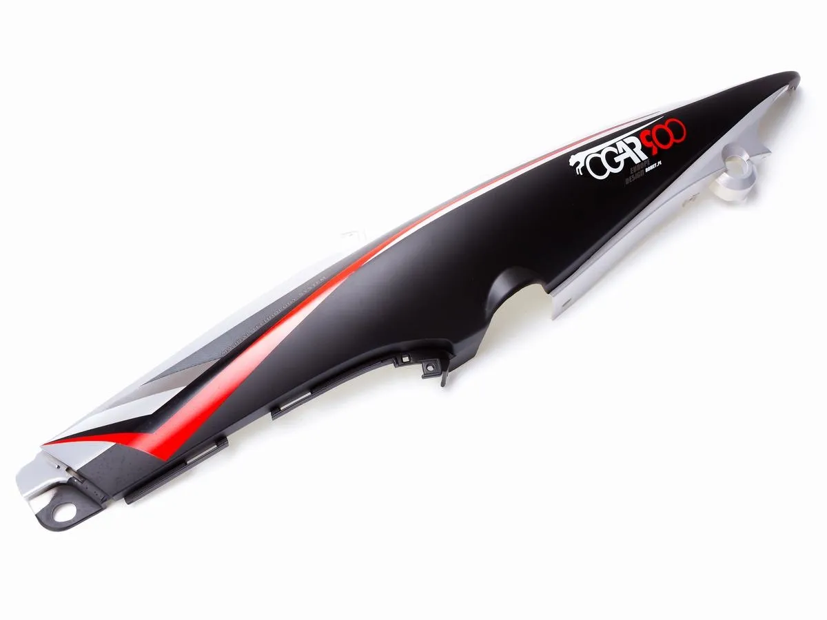 Osłona boczna górna L OGAR/09 sreb/czarna