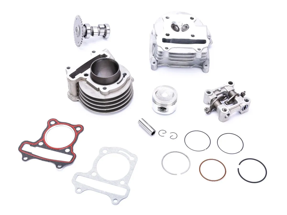 Zestaw cylinder+głowica z zawor.64+tłok kpl. SC50QT 4T 80ccm/47mm ROMET(skuter)