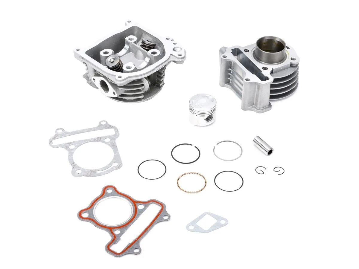 Zestaw cylinder+głowica z zawor.64+tłok kpl. SC50QT 4T 50ccm/39mm ROMET (skuter)