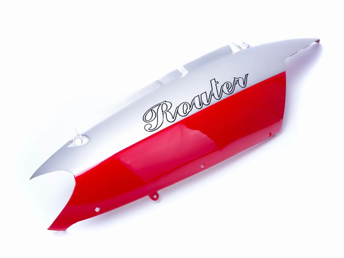 Osłona boczna prawa XL sreb/czerw