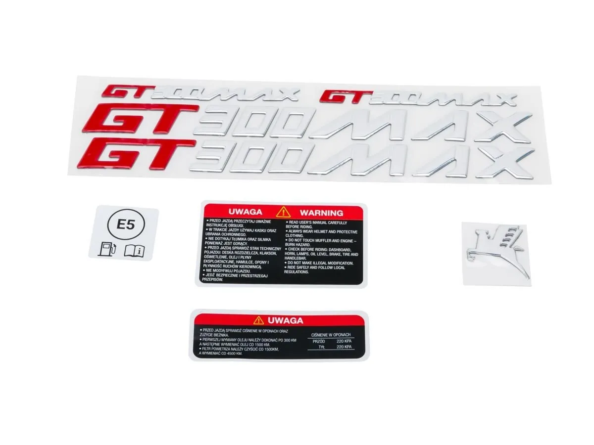 Zestaw naklejek GT MAX300