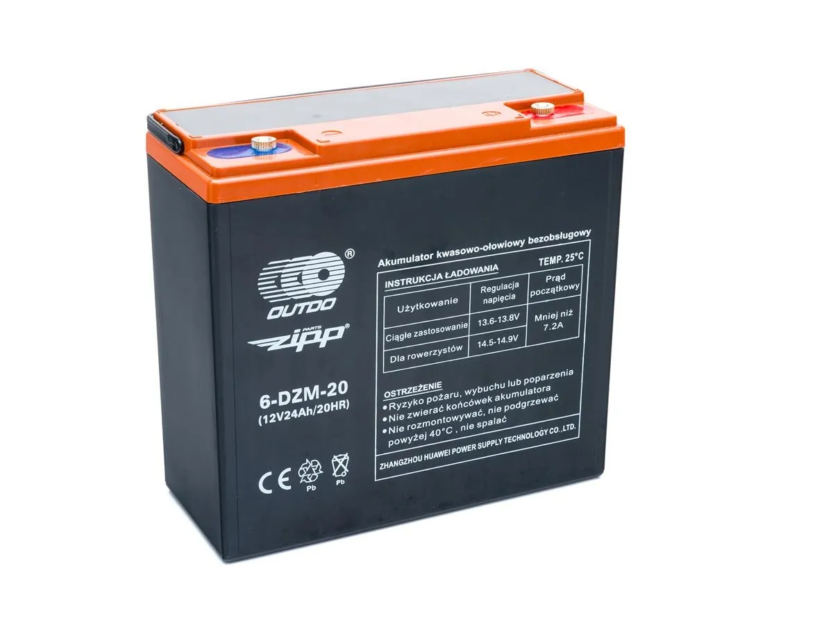 Akumulator AGM 6-DZM-20 12V 24Ah (180x78x170) żel VOLTENO/EV1/24