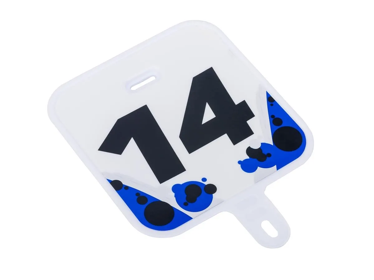 Emblemat przedni z nr.14 MINI CROSS n.niebieska (Zipp)