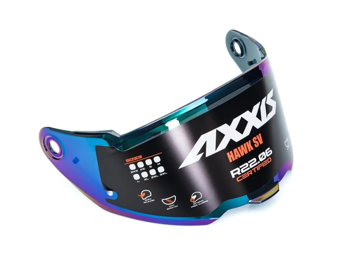Szyba kasku AXXIS V-31 HAWK Iridium