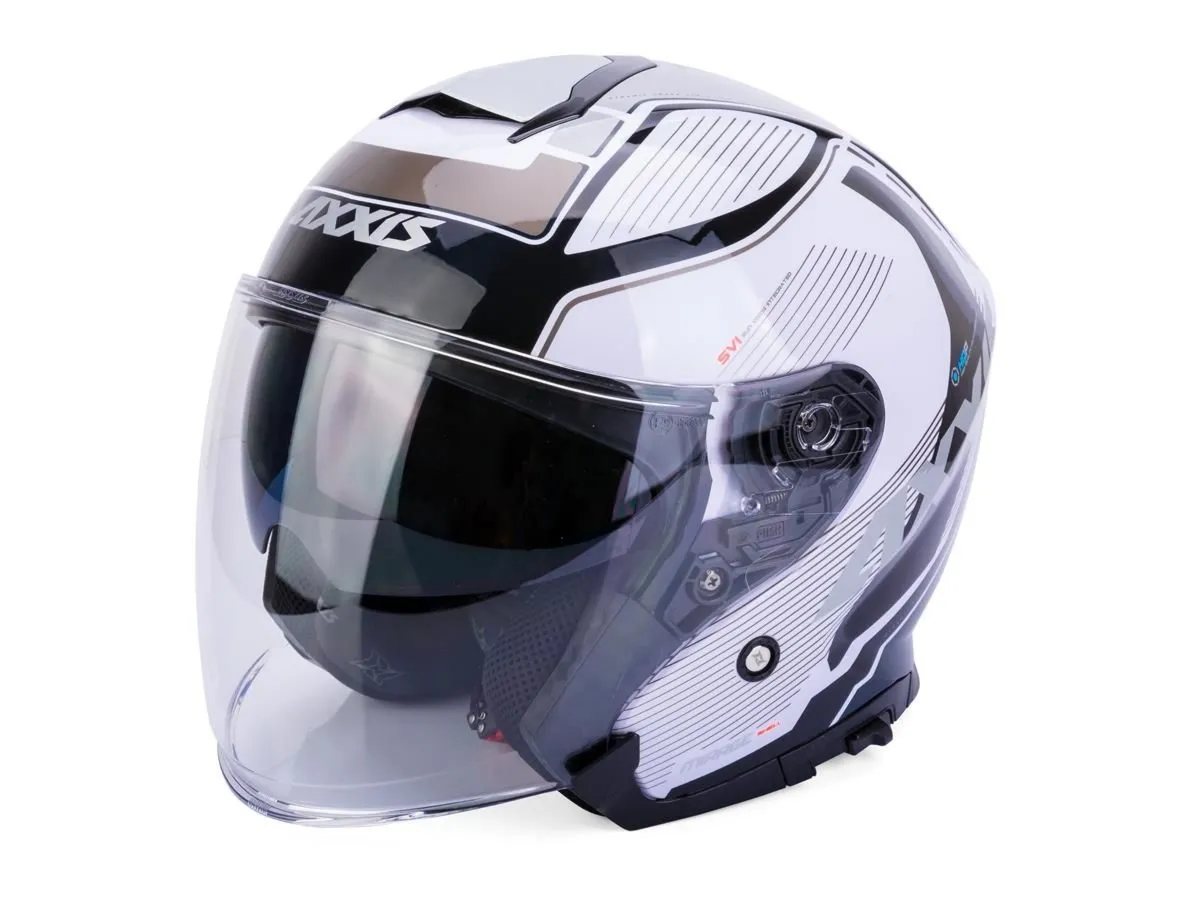 Kask AXXIS OF504SV MIRAGE SV VILLAGE A1 biało/czarny XS /blenda/