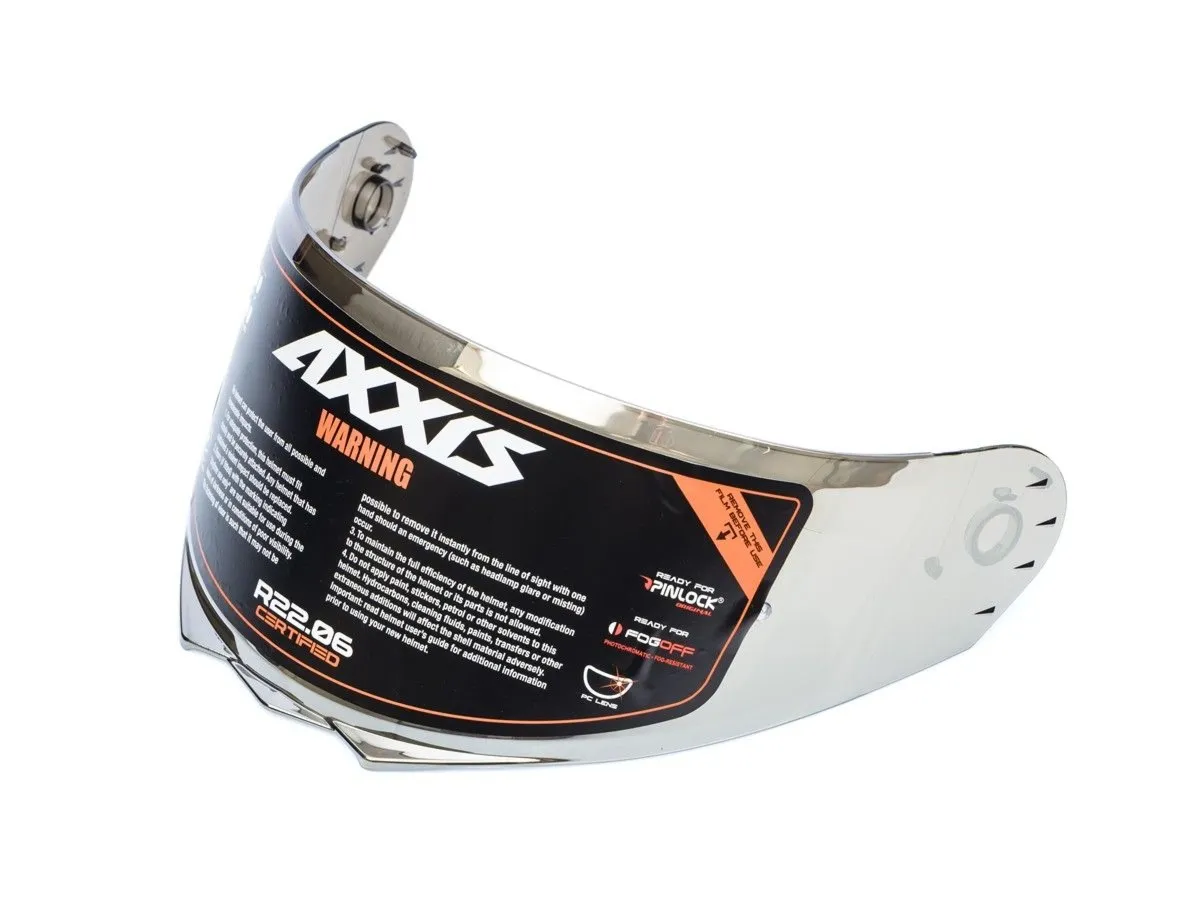 Szyba kasku AXXIS V-25 STORM lustrzana srebrna