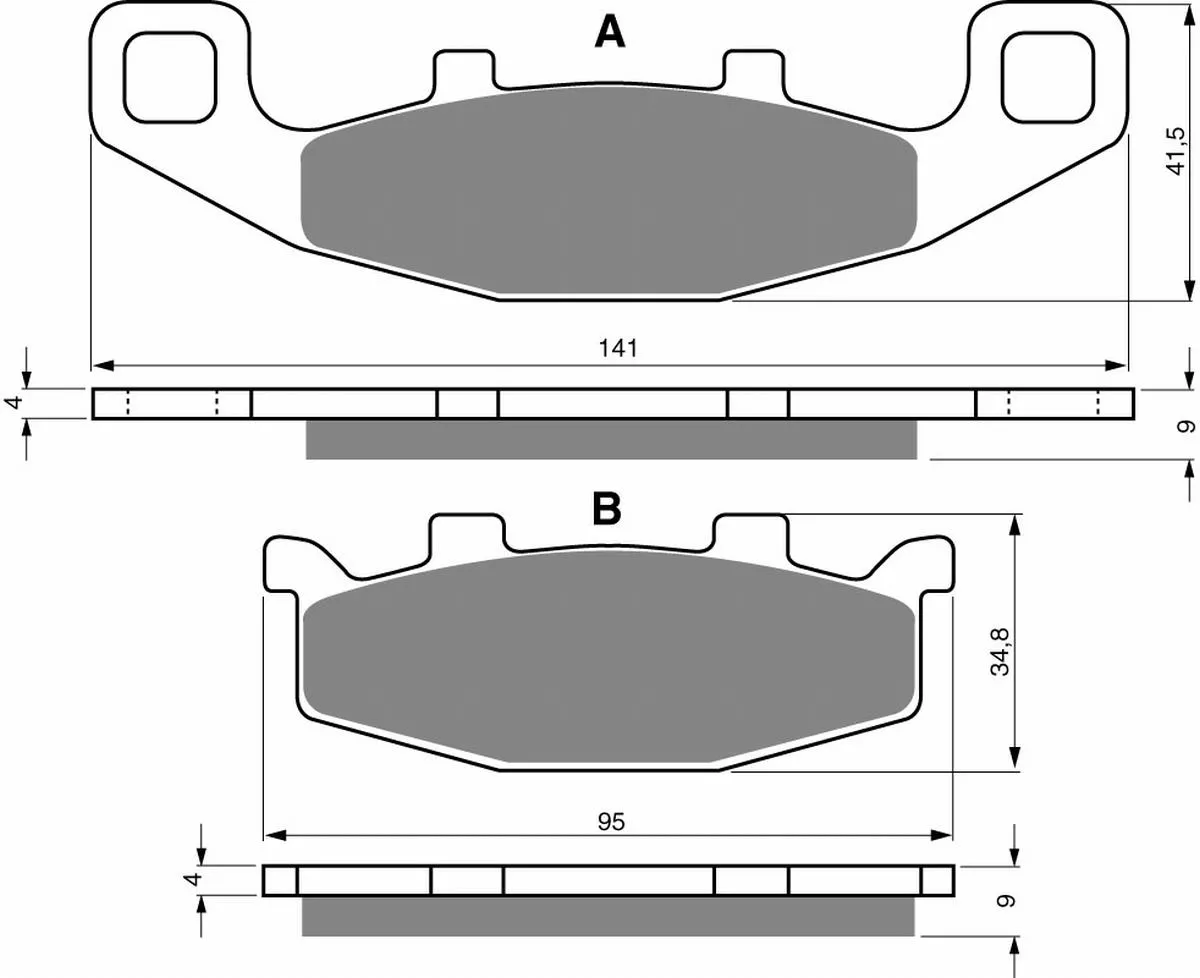 Klocki hamulca Gold Fren 013 AD