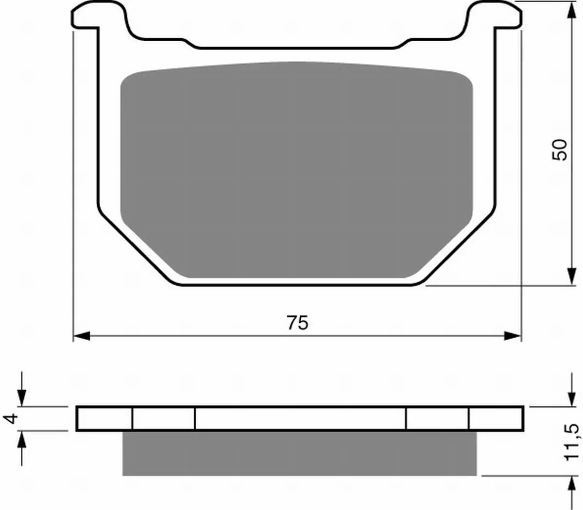 Klocki hamulca Gold Fren 075 S3