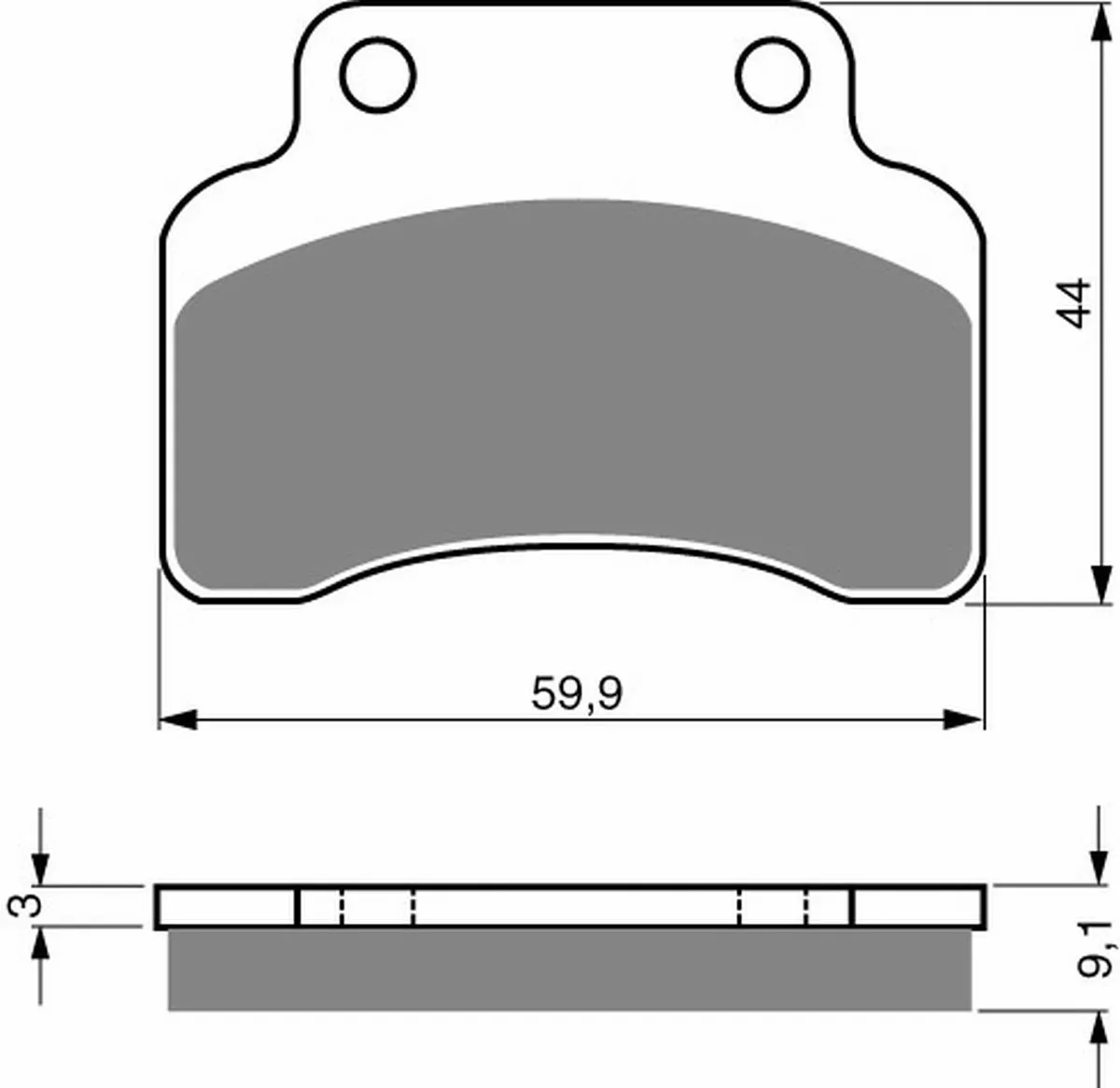 Klocki hamulca Gold Fren 136 AD   (4) 747