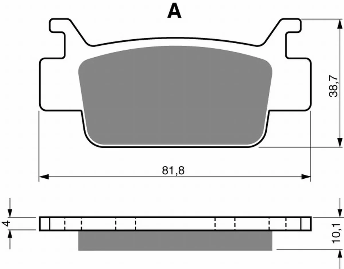 Klocki hamulca Gold Fren 240 K5