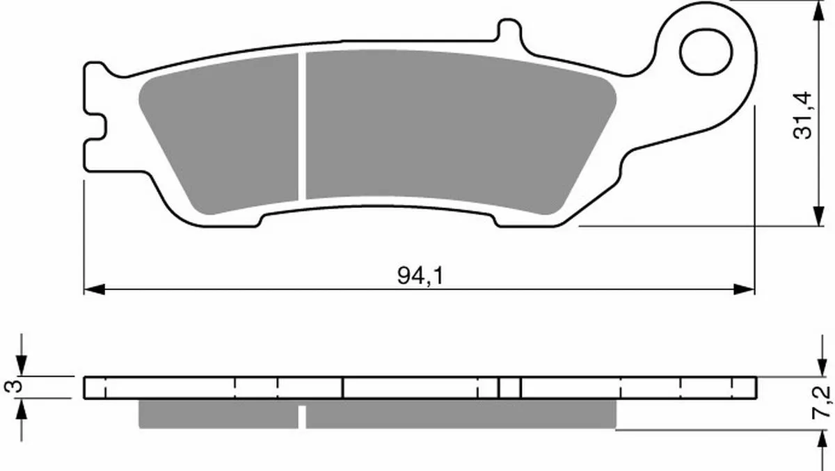 Klocki hamulca Gold Fren 248 S33 off/f