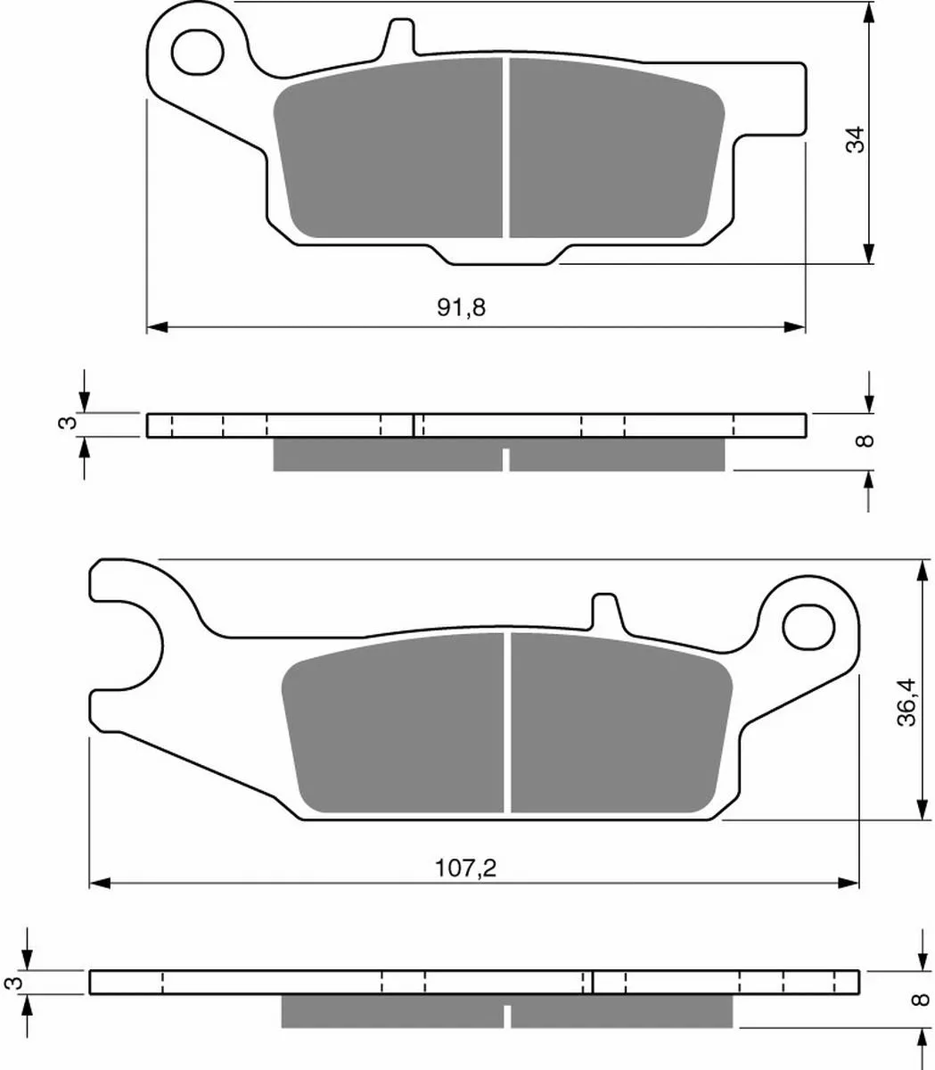 Klocki hamulca Gold Fren 253 K5