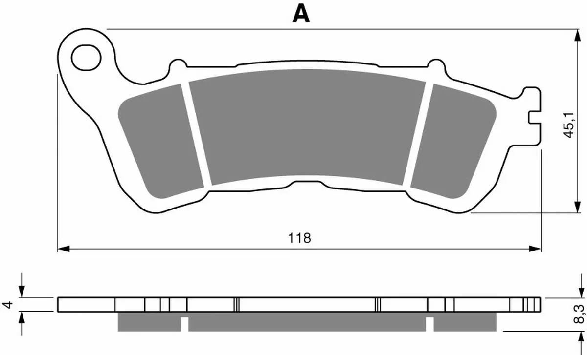 Klocki hamulca Gold Fren 257 S33 st/f