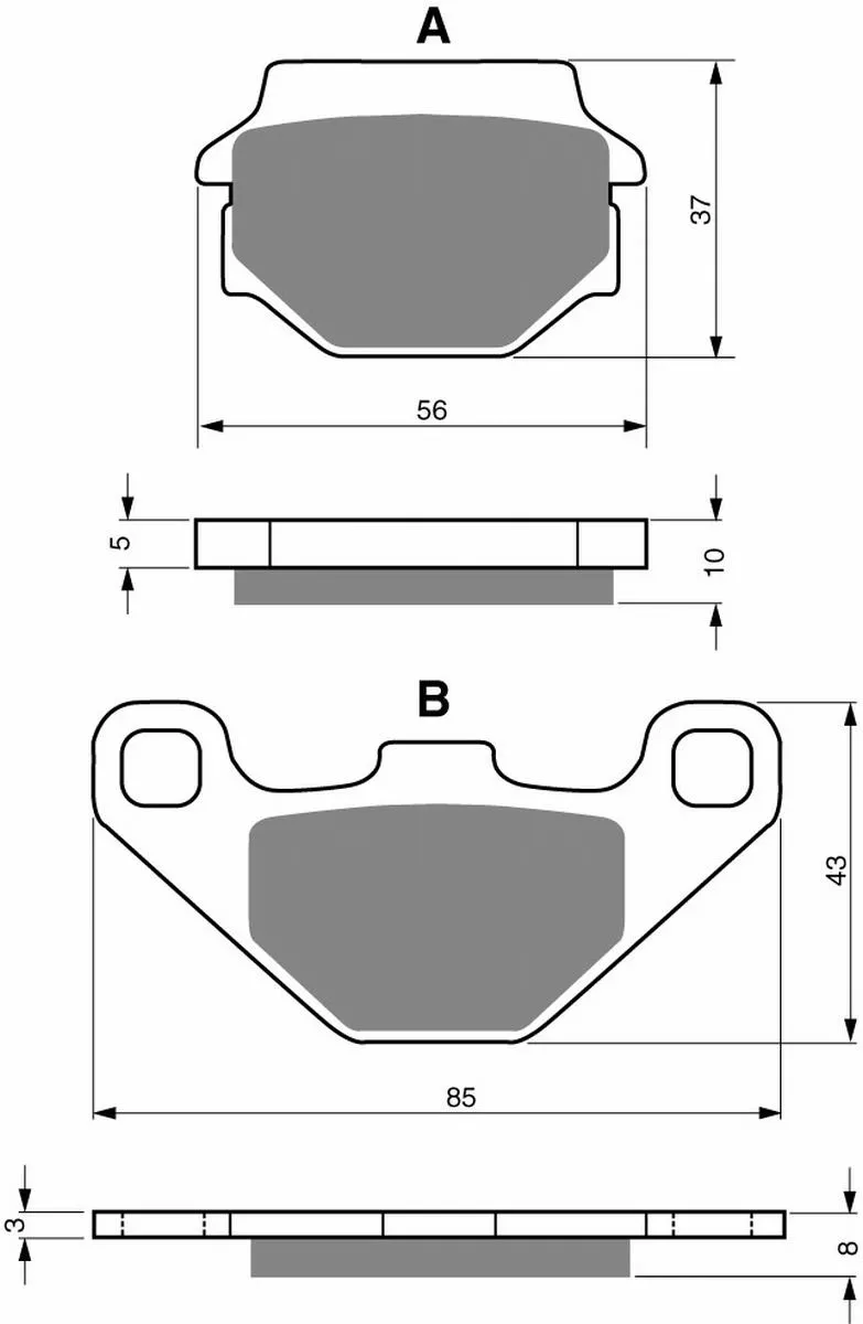 Klocki hamulca Gold Fren 005 AD