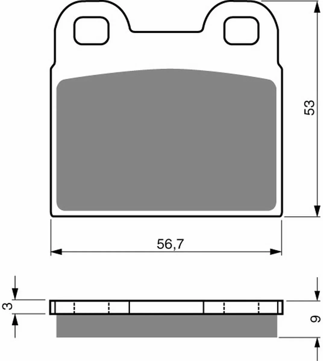 Klocki hamulca Gold Fren 166 AD