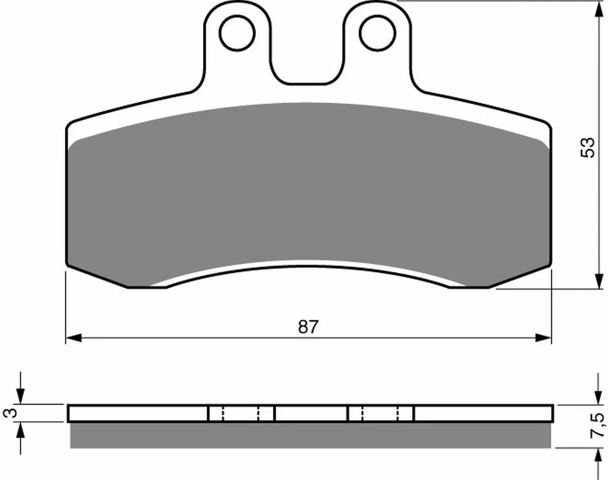 Klocki hamulca Gold Fren 105 S3