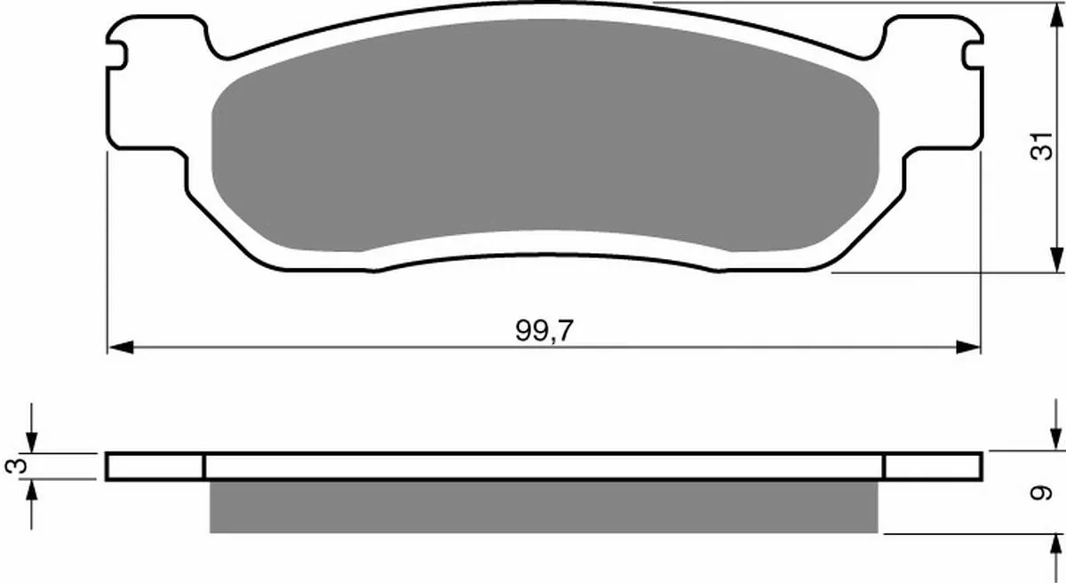 Klocki hamulca Gold Fren 146 S3