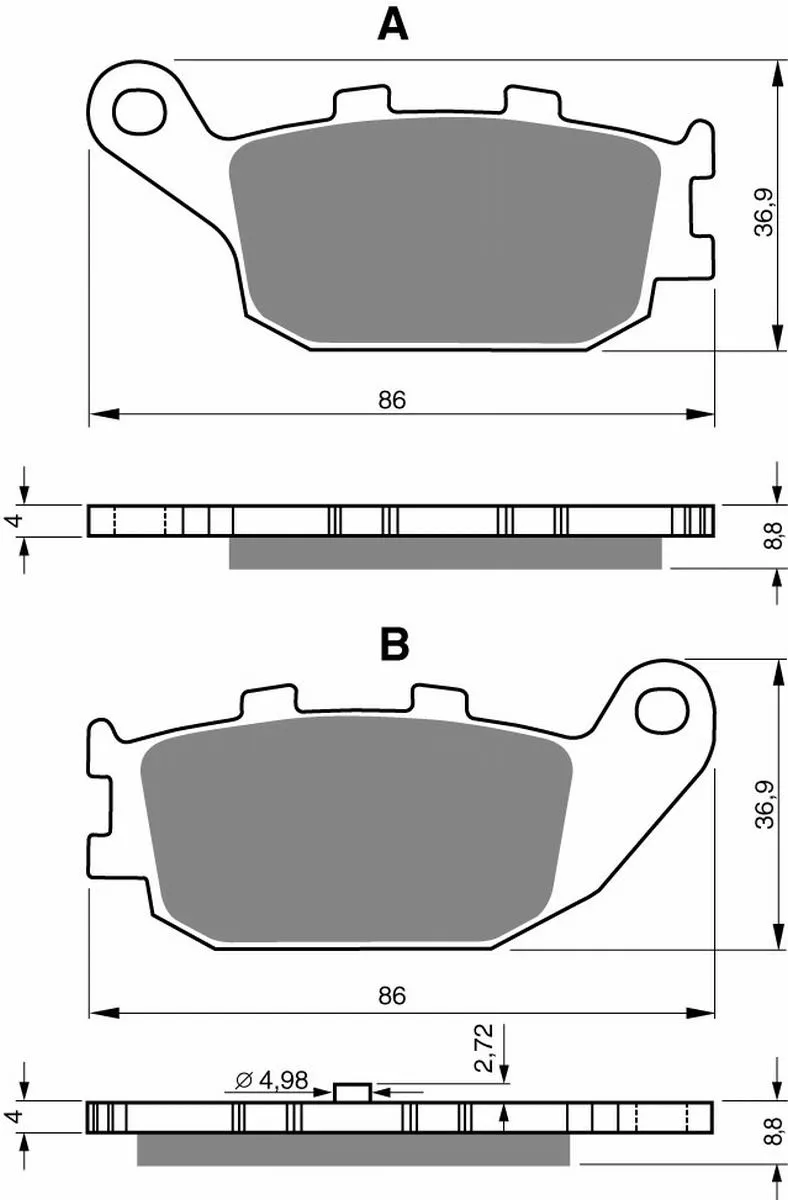 Klocki hamulca Gold Fren 155 AD