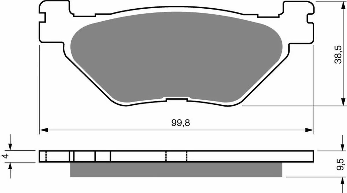 Klocki hamulca Gold Fren 165 S3