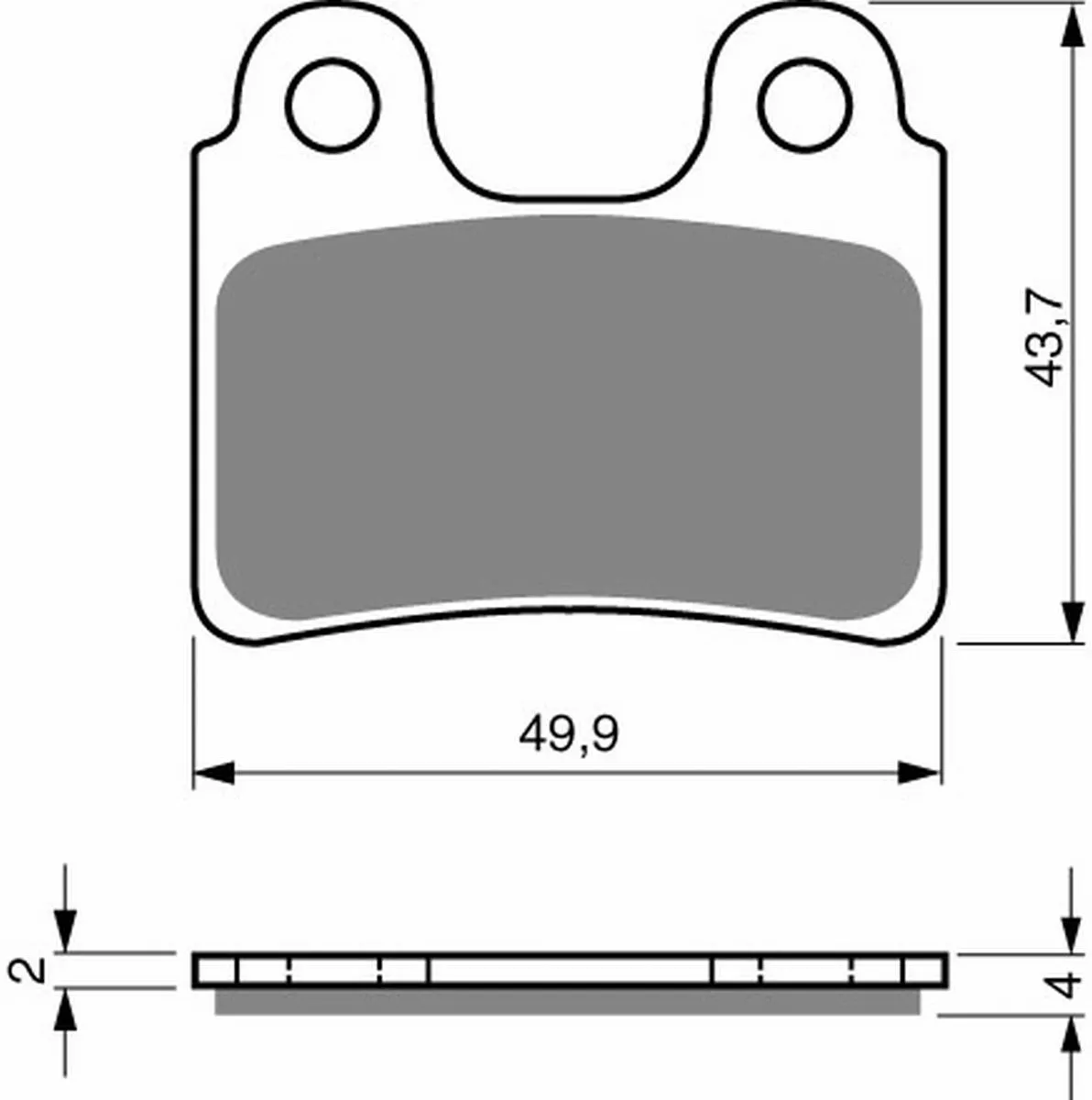 Klocki hamulca Gold Fren 168 S3