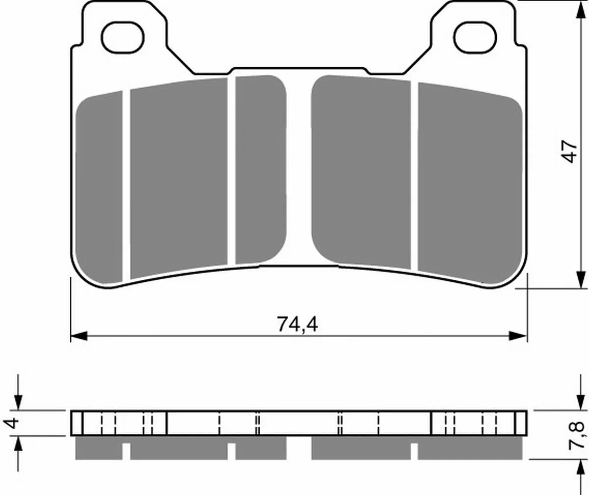 Klocki hamulca Gold Fren 214 S3