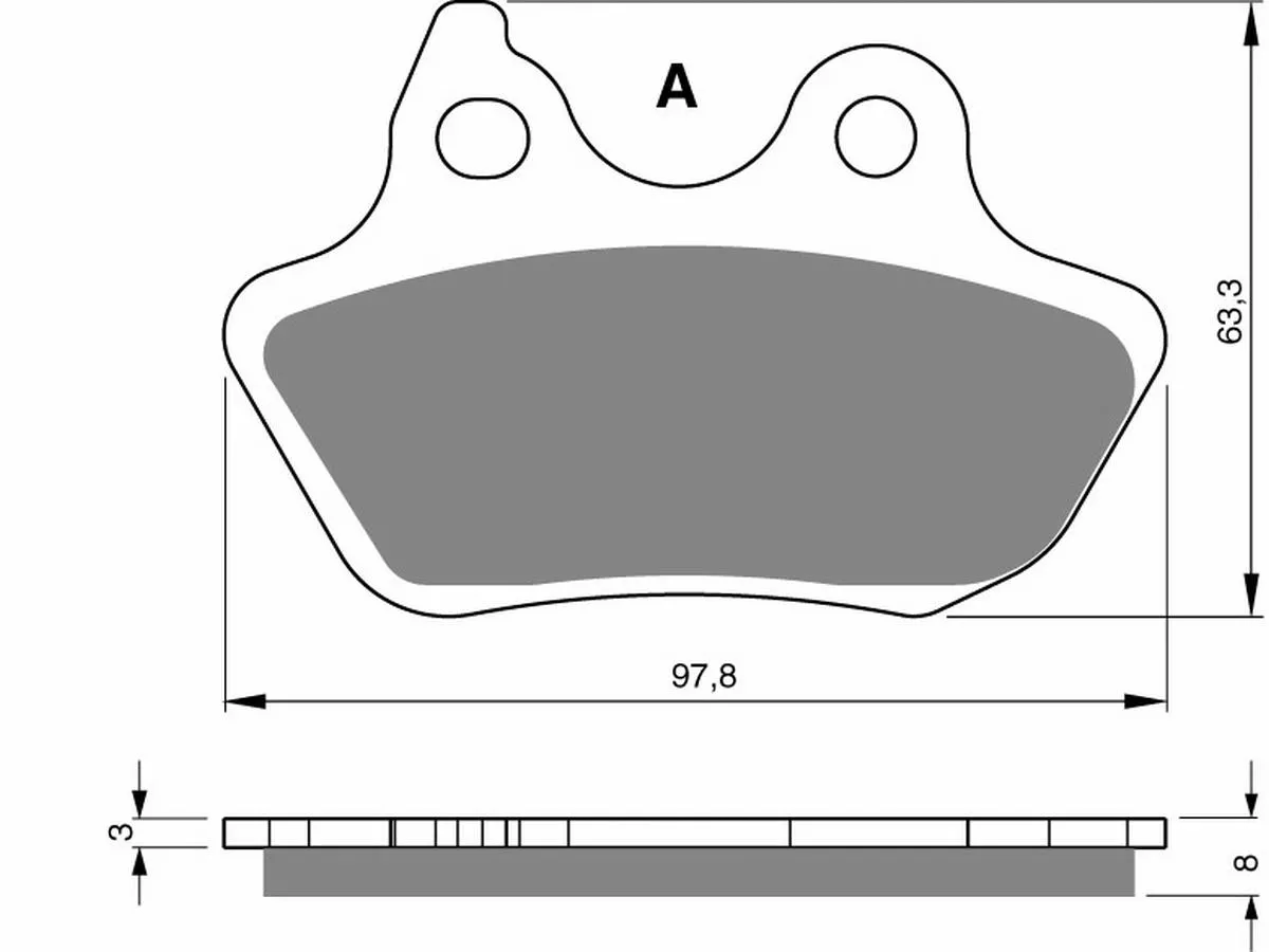 Klocki hamulca Gold Fren 244 S3