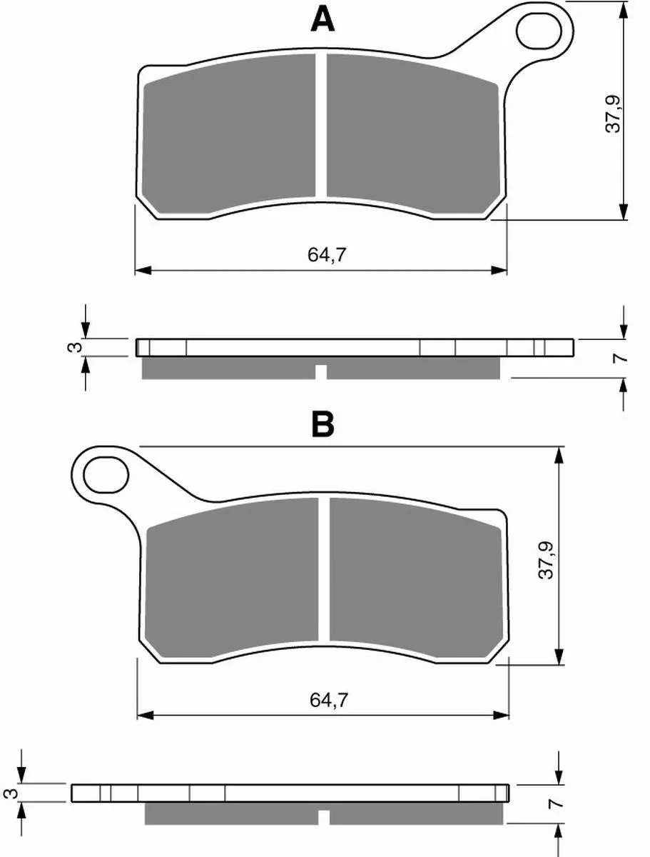Klocki hamulca Gold Fren 261 S3
