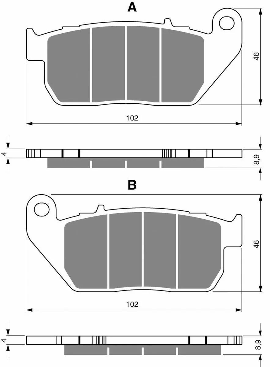 Klocki hamulca Gold Fren 272 S3