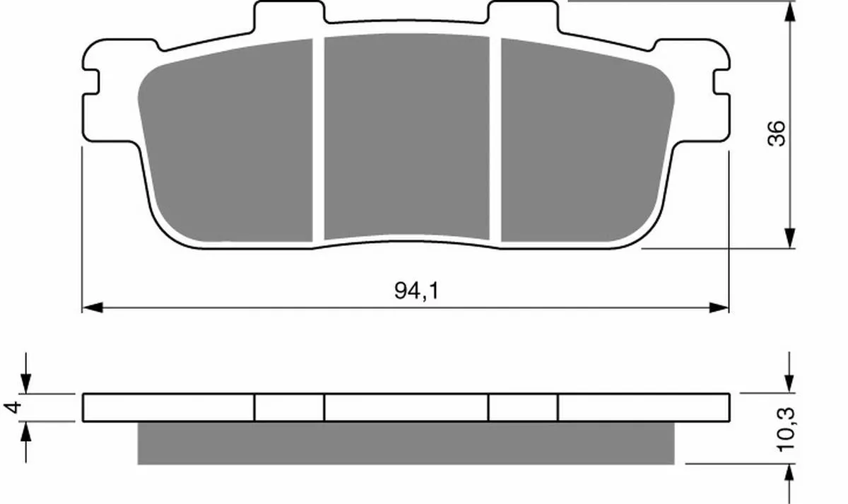 Klocki hamulca Gold Fren 286 S3