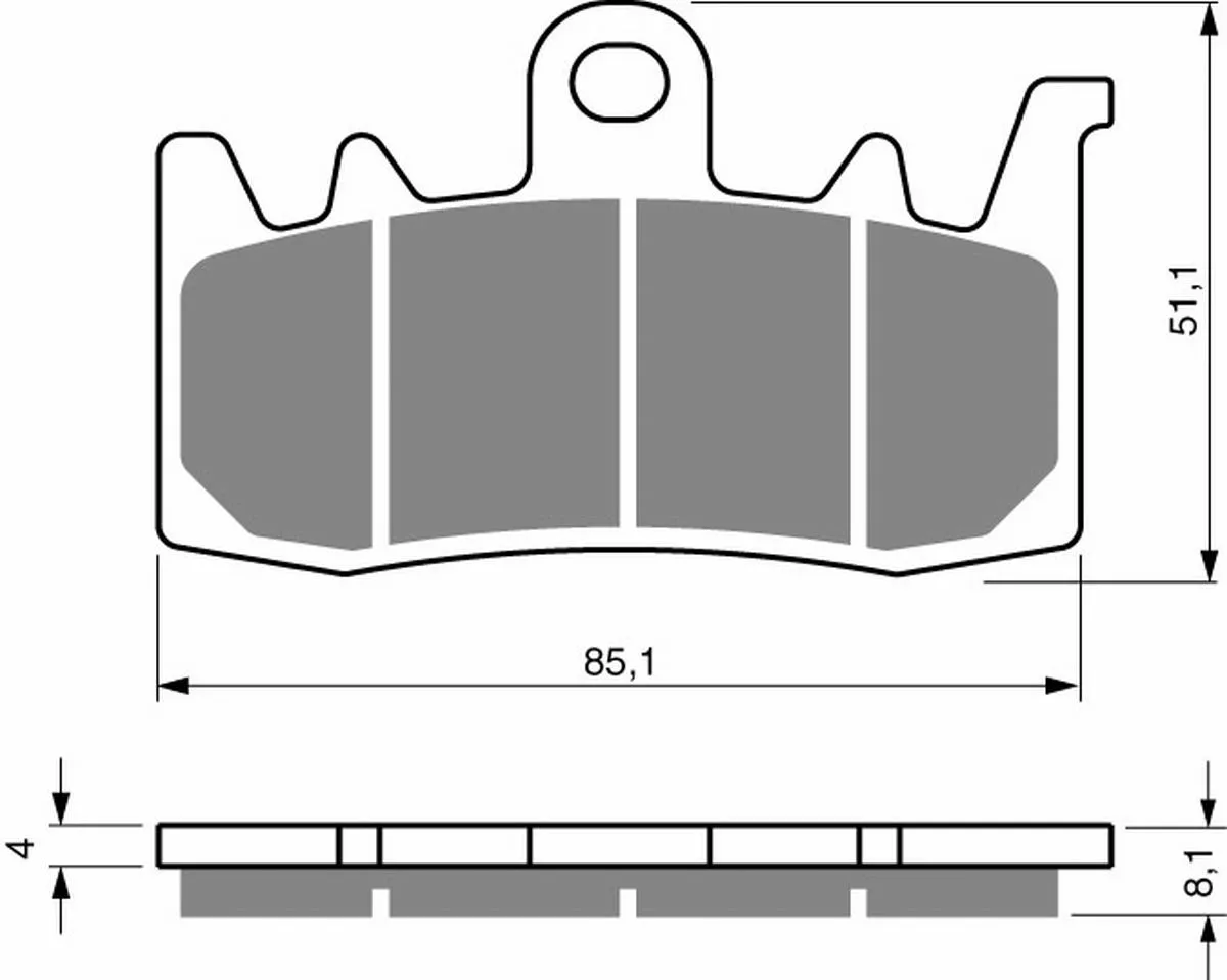 Klocki hamulca Gold Fren 328 S3