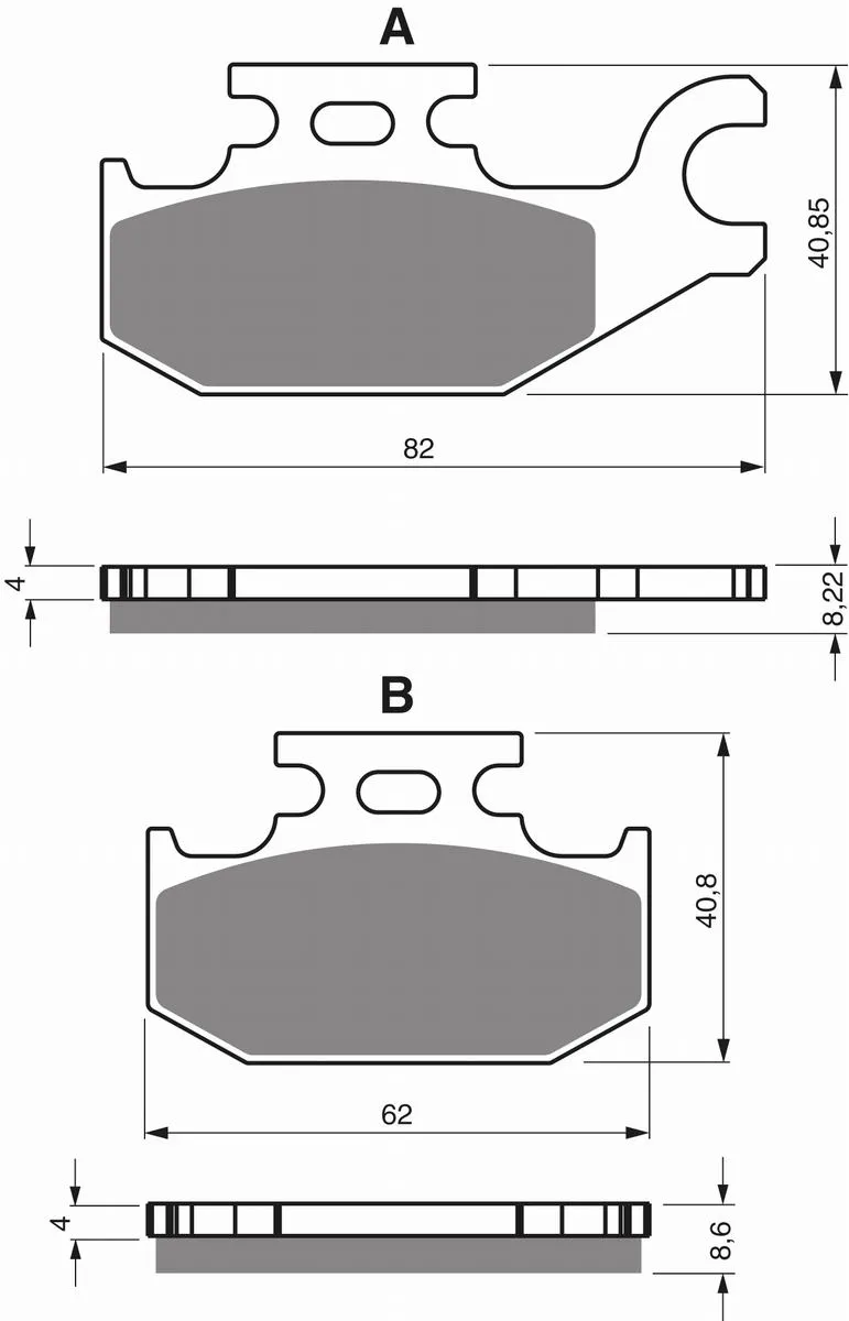 Klocki hamulca Gold Fren 373 K5