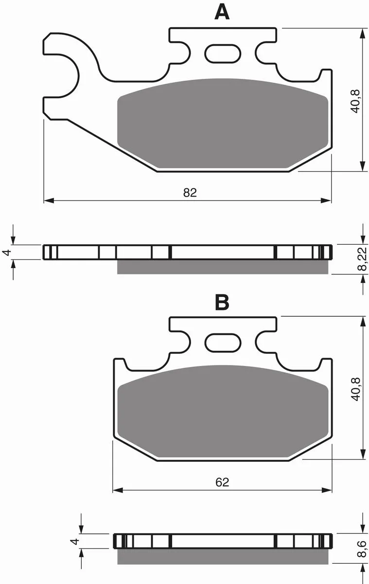 Klocki hamulca Gold Fren 374 K5
