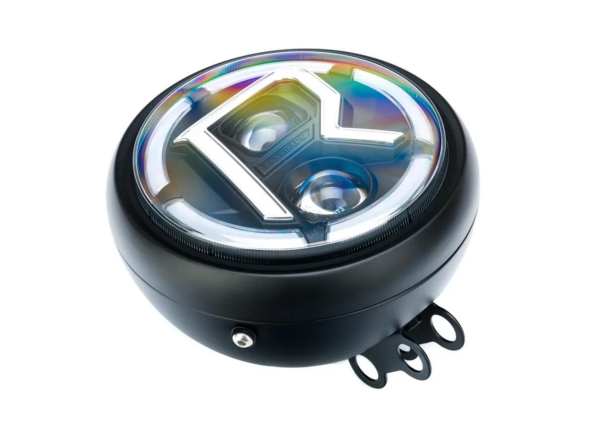 Lampa przednia VEGAS/FREEDOM125 "R" LED czar/mat