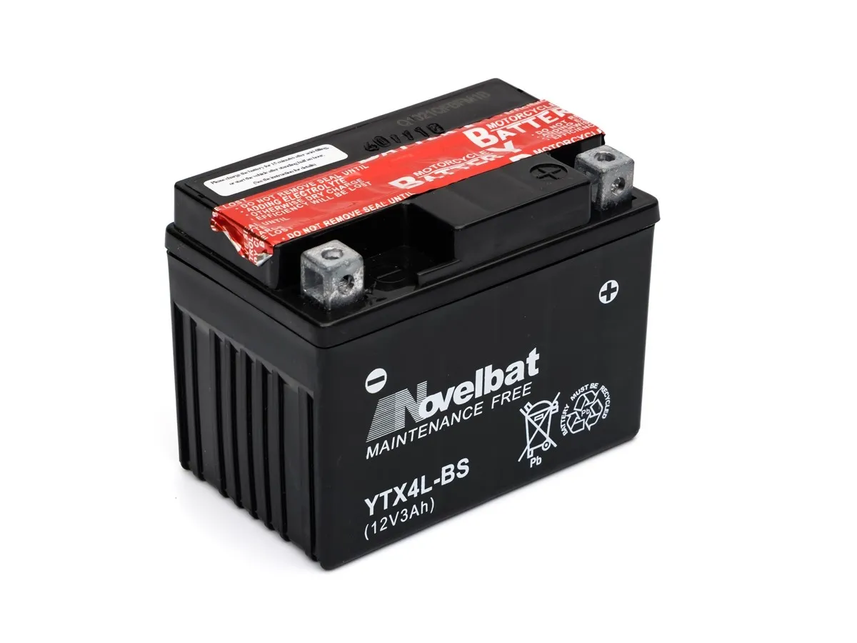 Akumulator Novelbat YTX4L-BS 12V 3Ah (114x70x85) (P+) kwas