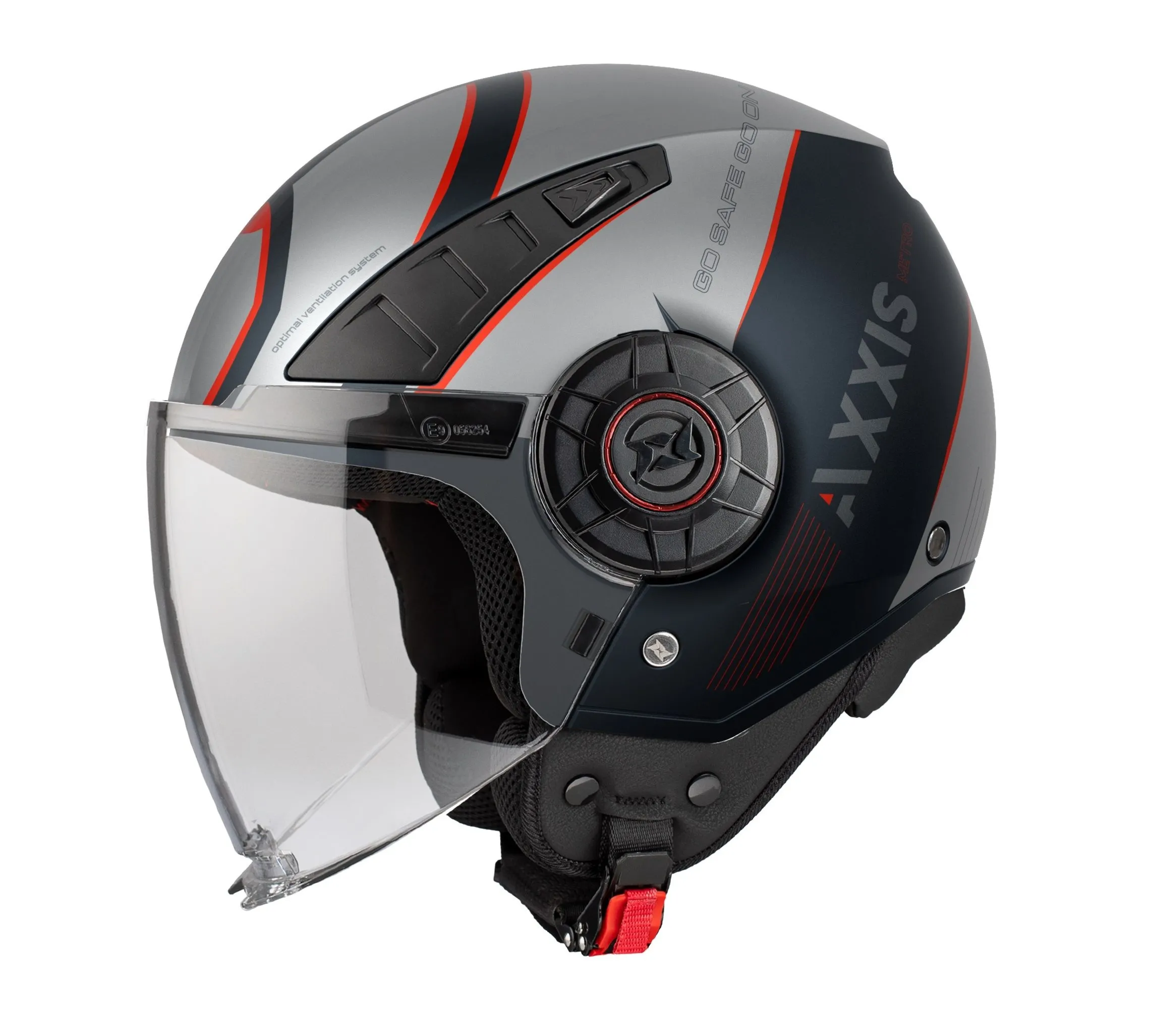 Kask AXXIS OF513B METRO S TECHNO B2 sreb/grafit S