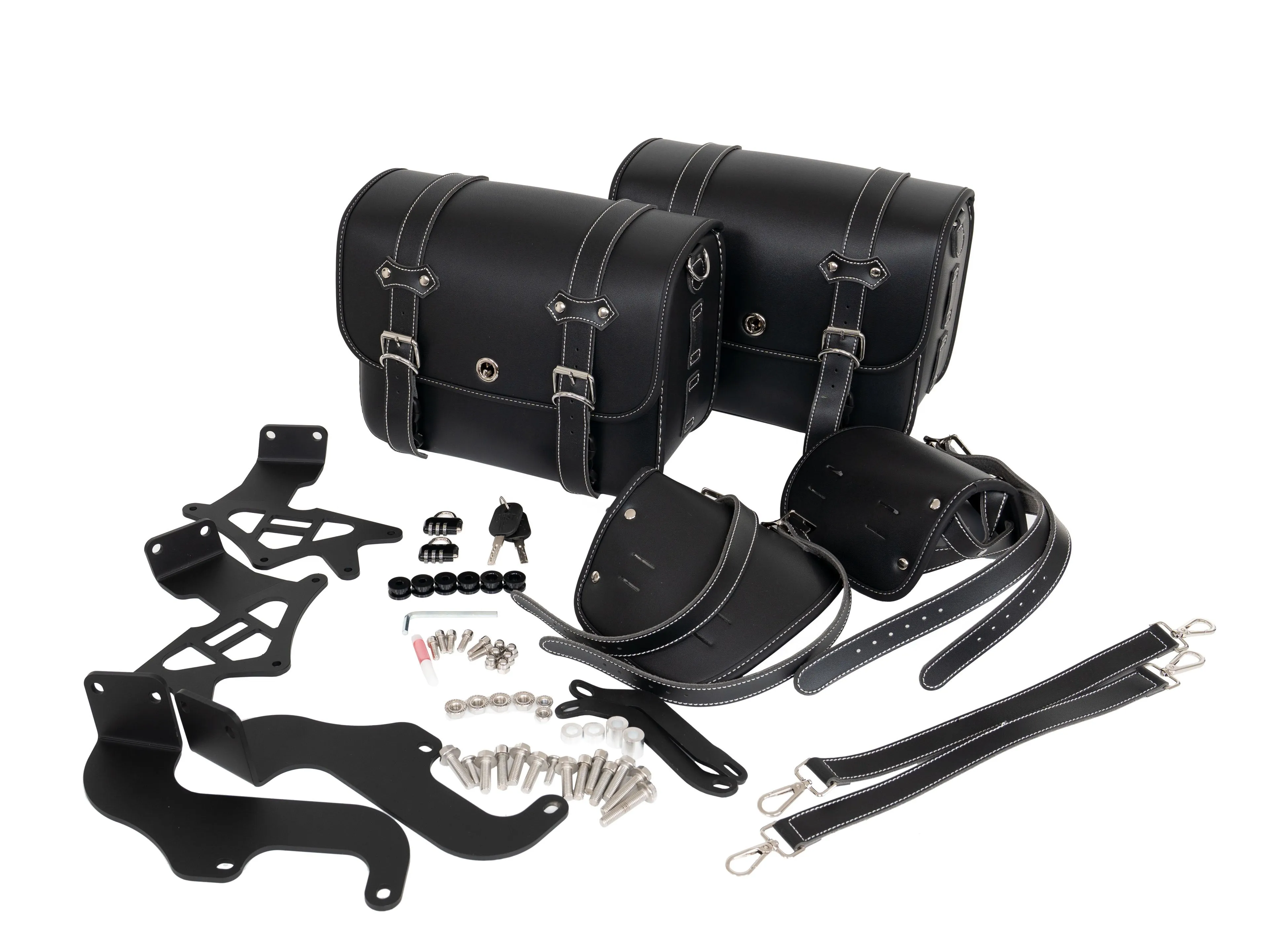 Sakwy boczne DARK FLAG500 czarne (mod.5)