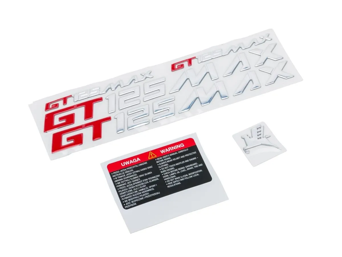 Zestaw naklejek GT MAX125