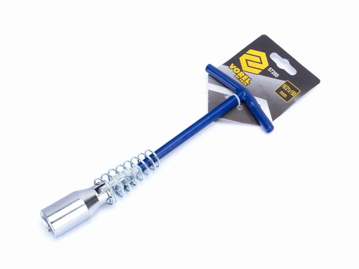 Klucz do świec 16/21mm x 150mm podwójny /57260/ VOREL