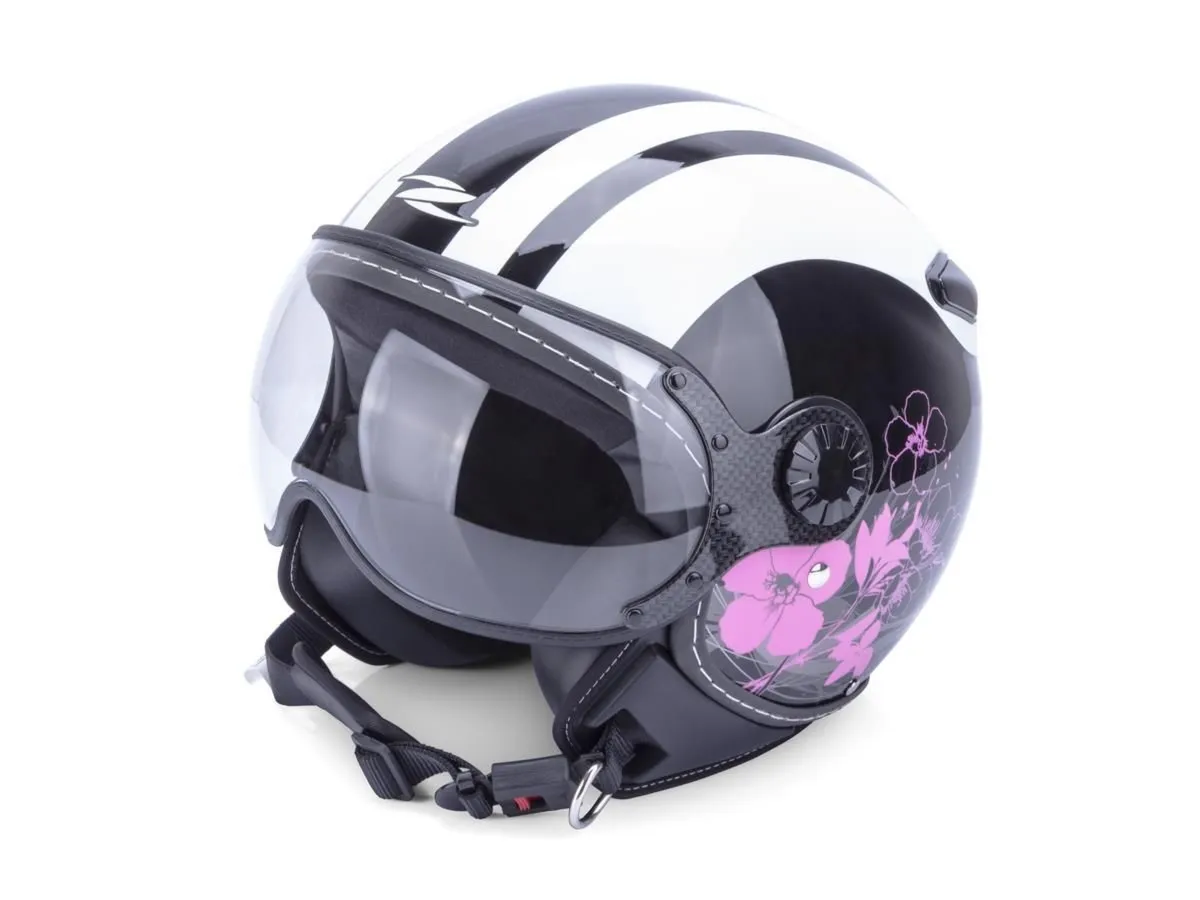 Kask ZEUS ZS210C czar/róż/biały DD58 L /okula/