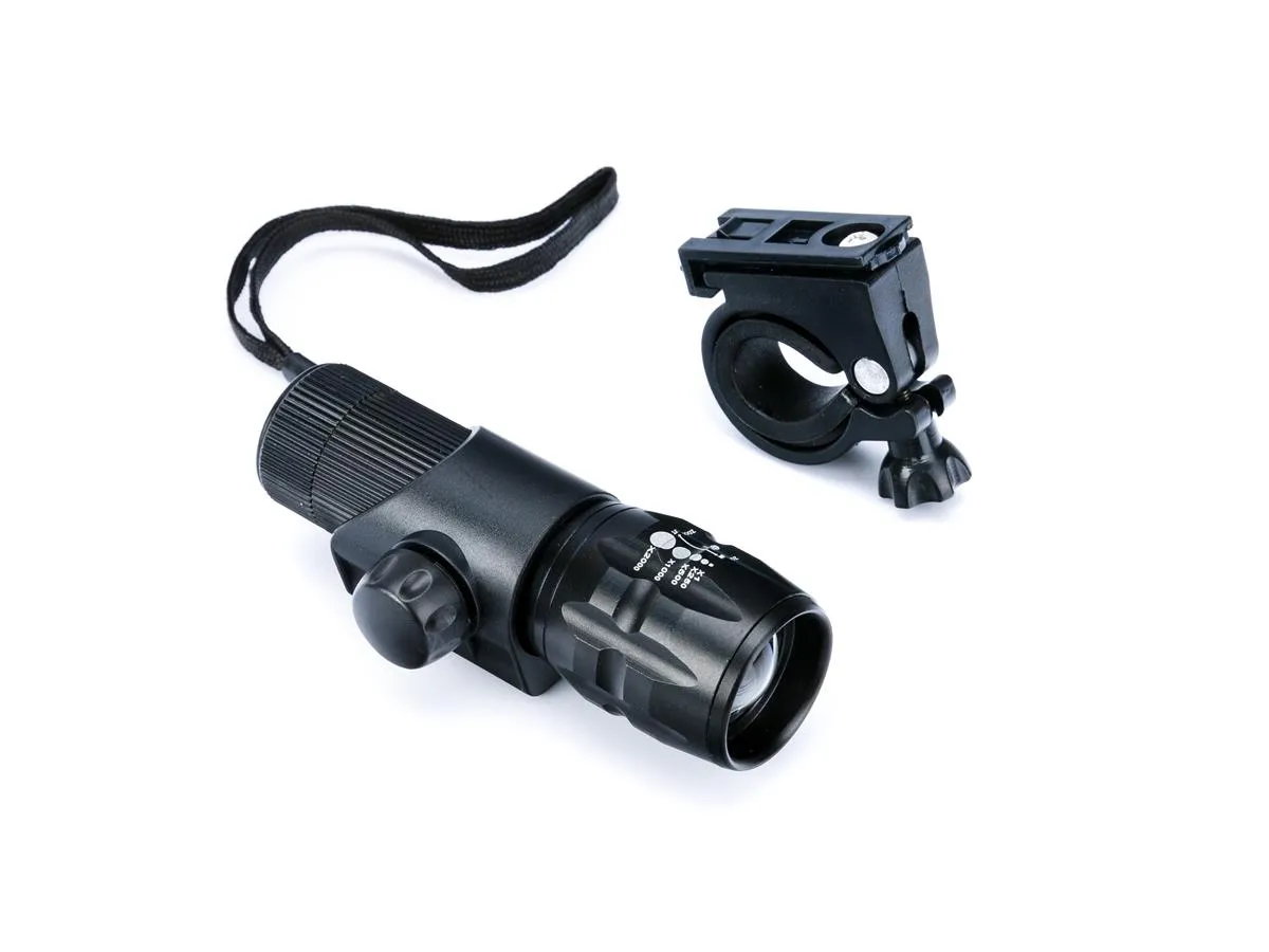 Lampa przednia al.1-LED ZOOM. kolor czarny mod. R-109 et/logo ROMET - Oficjalny Sklep Romet