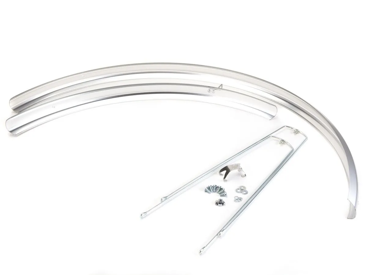 Błotnik 28 TR 45 srebrny plast. L-680/1185 + wsporniki - Oficjalny Sklep Romet