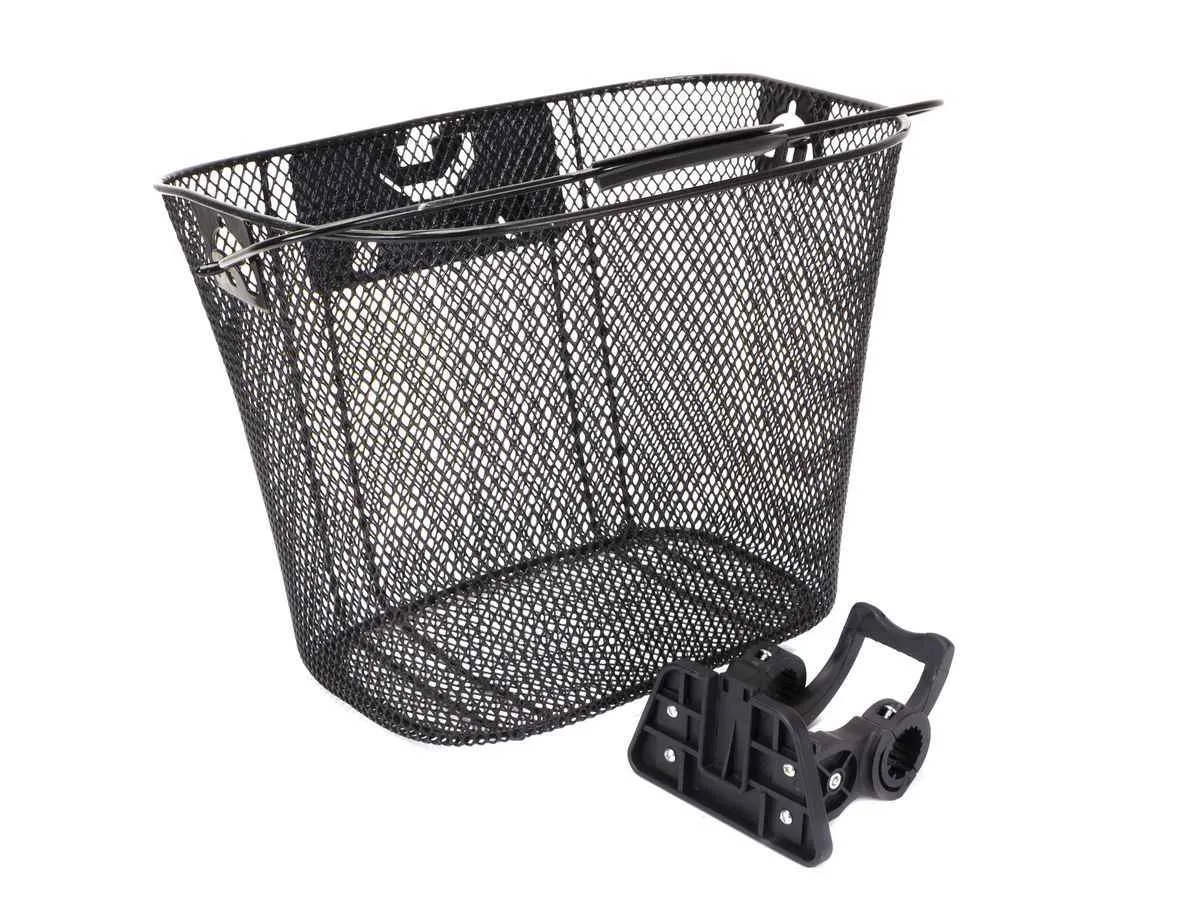 Koszyk na kierownicę CL-05 metalowy,czarny - /klip/ 1068152 - Oficjalny Sklep Romet