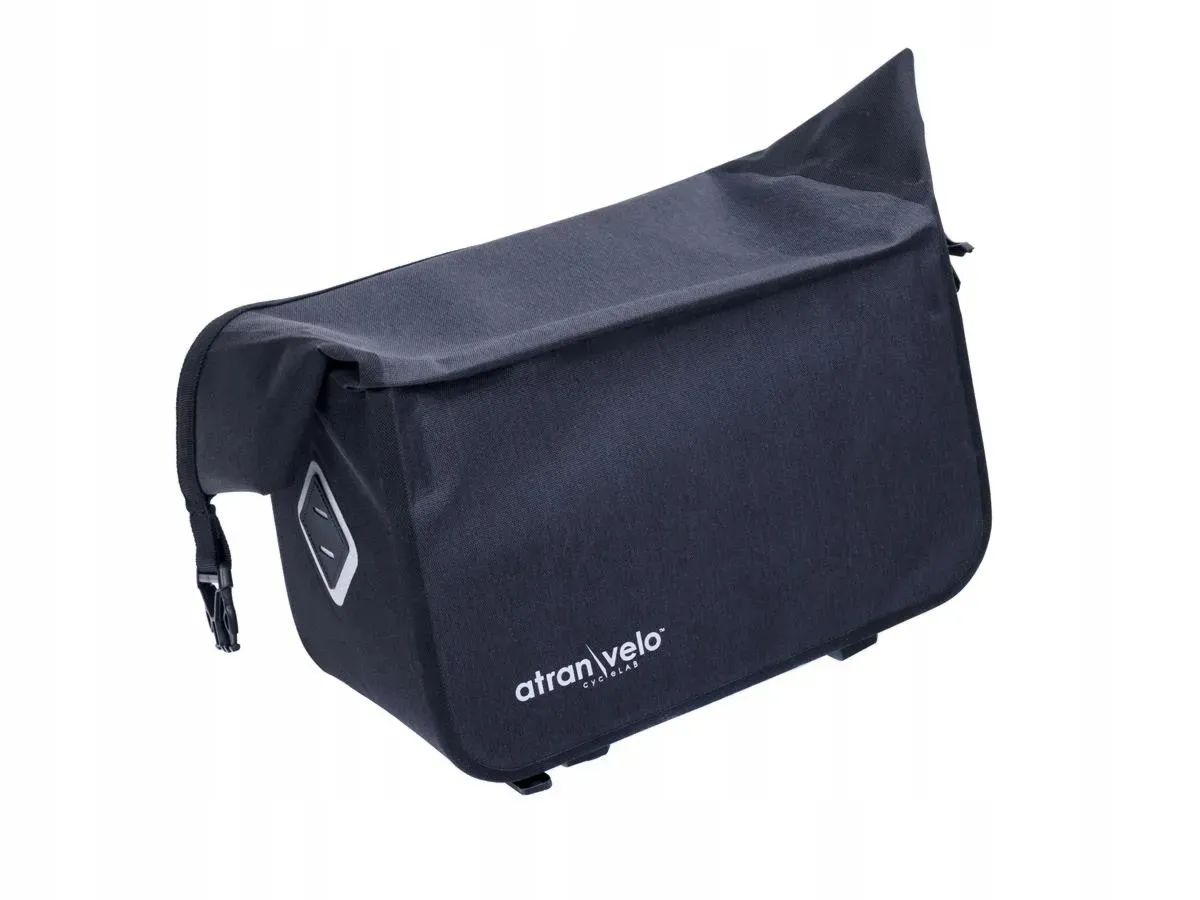 Torba rowerowa   sakwa na bagażnik TRAVEL TOP ATRANVELO szaro czarna - Oficjalny Sklep Romet